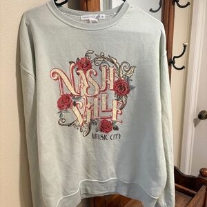 cute womens altar'd state nashville sweatshirt xs/s
